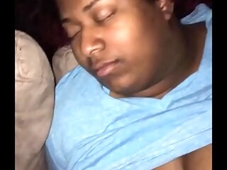 Sleeping ex catching cum shot in throat