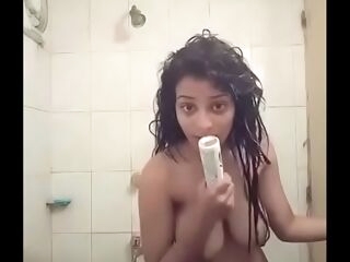 Ultra-cute Indian Teen Masturbating in her bathroom