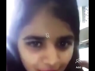 indian lady screen recorded while finger-tickling