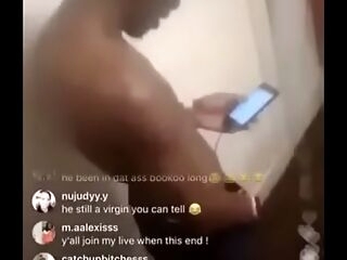 Thot parker getting nail on ig live