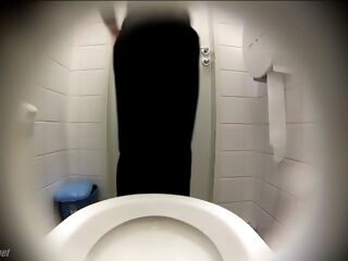 Hidden cam public rest room
