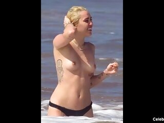 Miley Cyrus Frontal Bare And Naughty Video