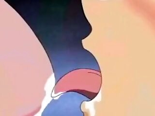 Brought to good-sized hentai creampie by hookup machin